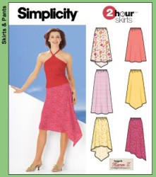 5505 2 HOUR PULL ON SKIRTS SHAPE HEMLINE LENGTHS PATTERN 14-20